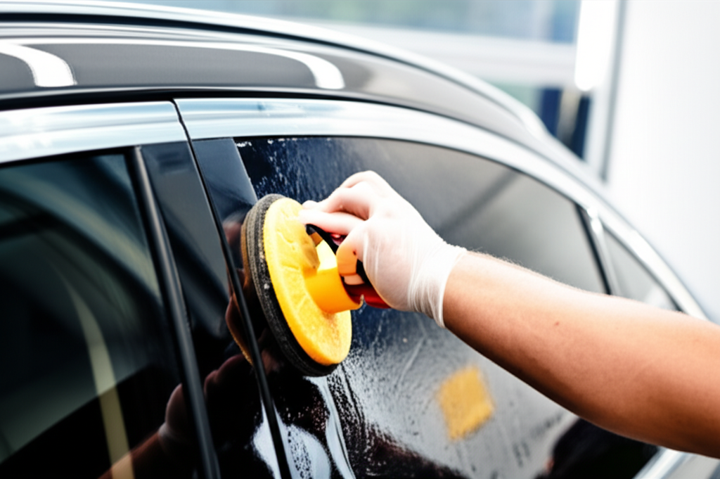 Generate a high-quality, relevant image prompt for an article about: Can You Put Tint On Outside Car