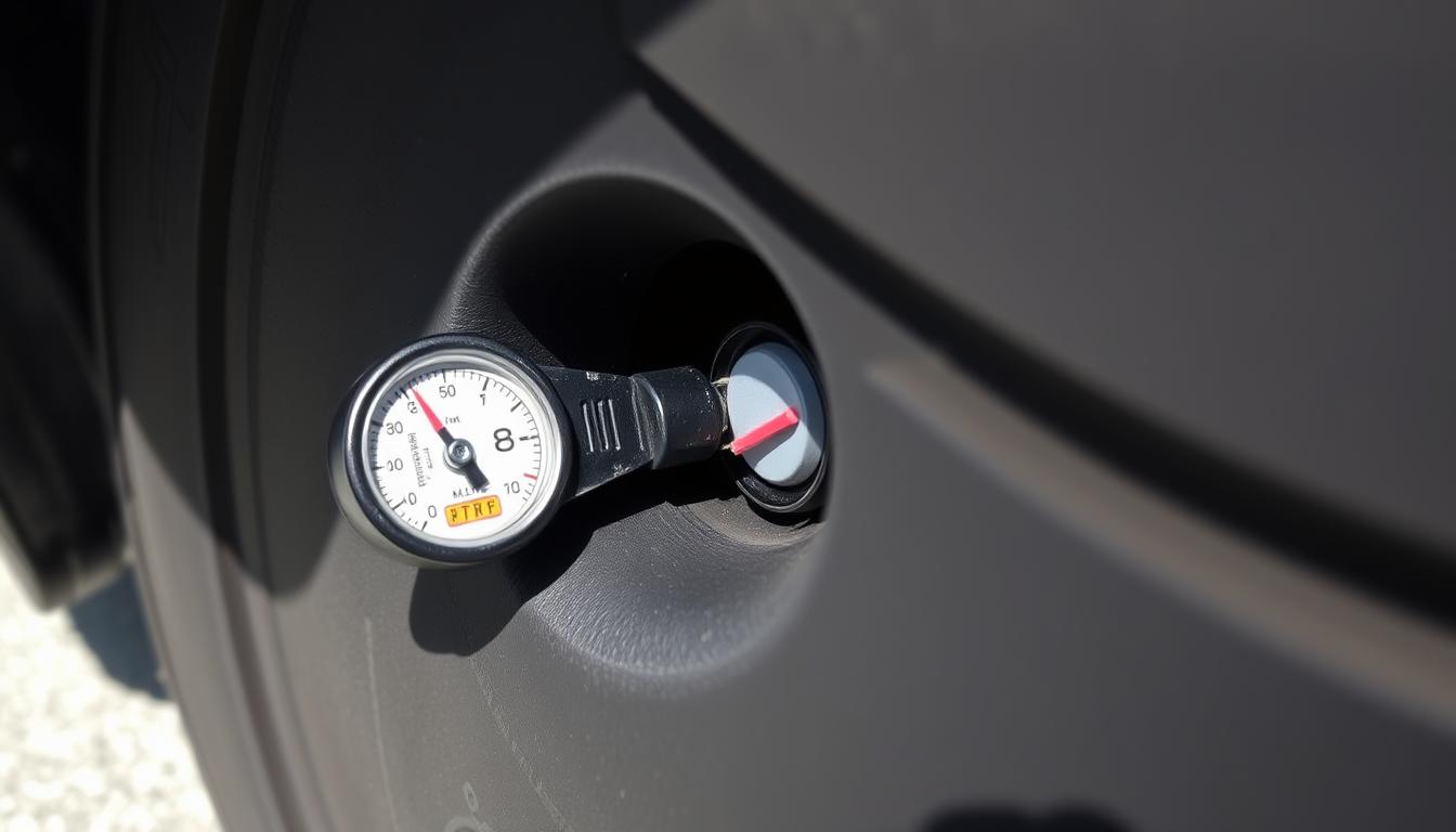 step-by-step tire pressure check for manual cars