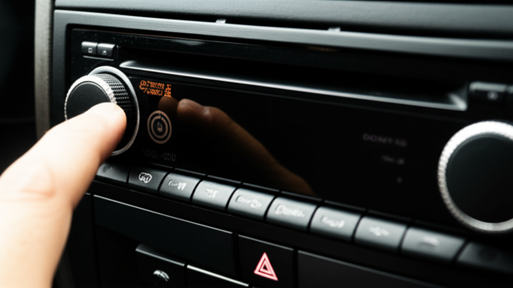 Generate a high-quality, relevant image prompt for an article about: Car Stereo Drains Battery: Geni
