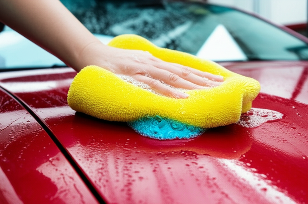 Generate a high-quality, relevant image prompt for an article about: Can You Use Shampoo To Wash A C
