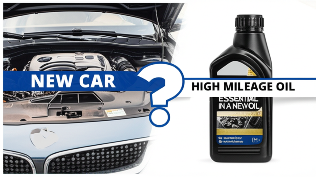 Generate a high-quality, relevant image prompt for an article about: Can You Use High Mileage Oil In