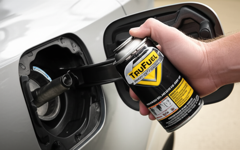 Generate a high-quality, relevant image prompt for an article about: Can I Use Trufuel In My Car: Es