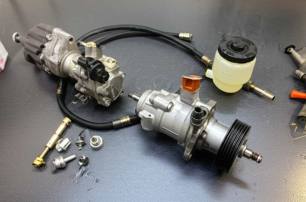 Generate a high-quality, relevant image prompt for an article about: Can You Add Power Steering to a