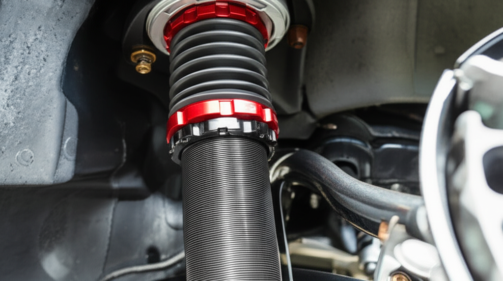 Generate a high-quality, relevant image prompt for an article about: Can You Adjust Coilovers On Car