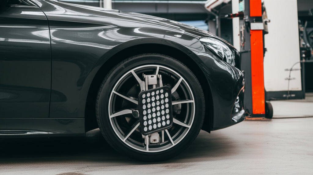 Generate a high-quality, relevant image prompt for an article about: Car Shakes After New Tires And