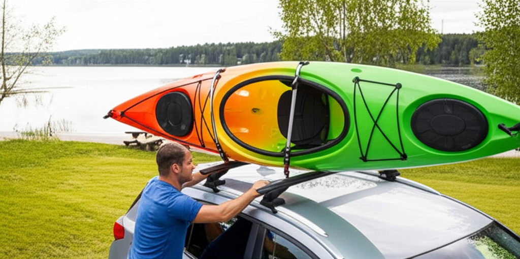 Generate a high-quality, relevant image prompt for an article about: Best Way to Put Kayak Safely