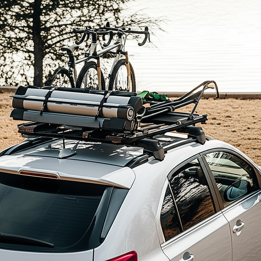 Generate a high-quality, relevant image prompt for an article about: What To Use Roof Rack For: Esse