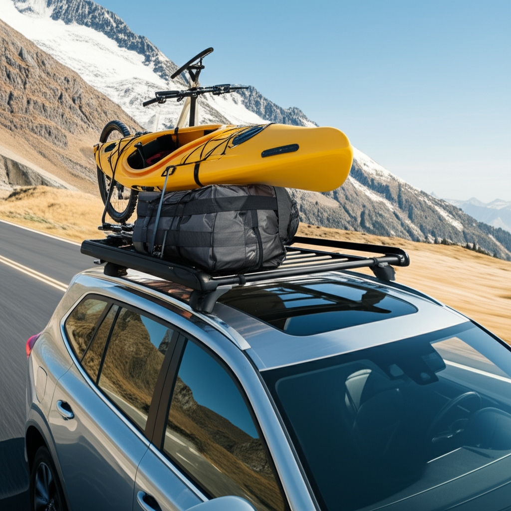 Generate a high-quality, relevant image prompt for an article about: How Will Roof Rack Boost Your C