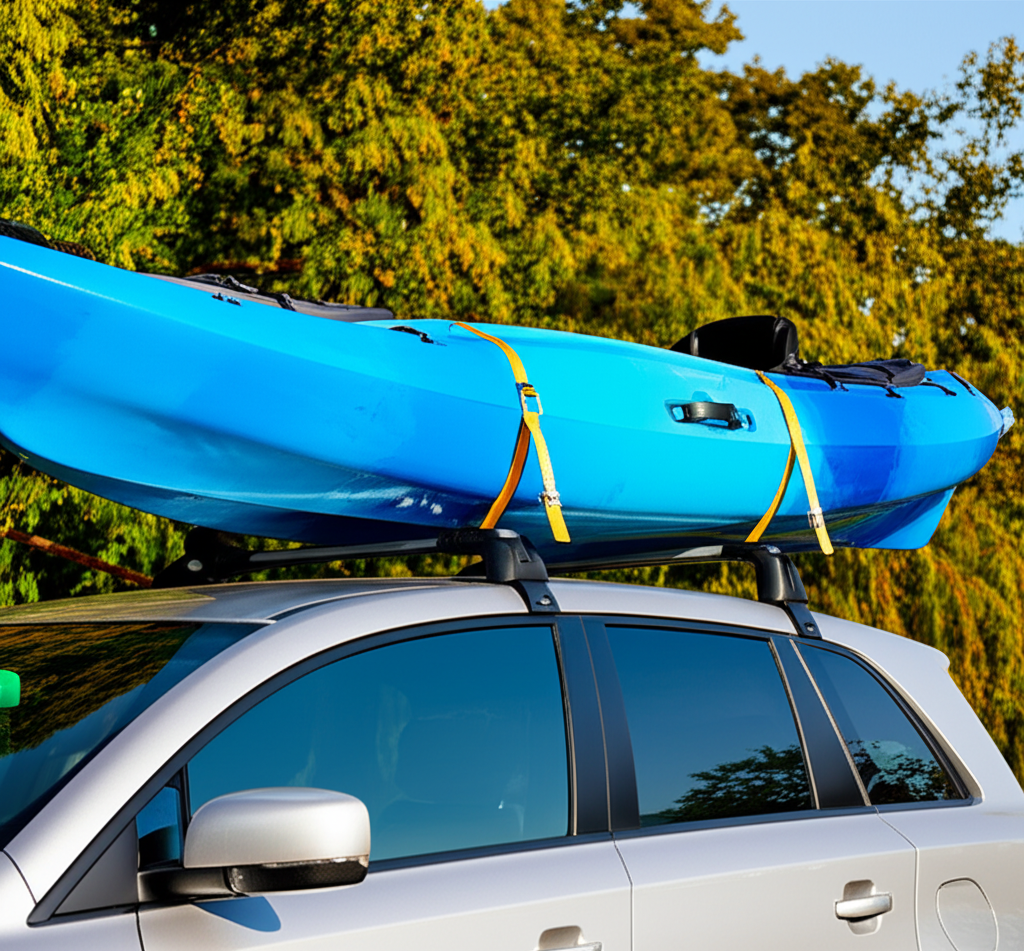 Generate a high-quality, relevant image prompt for an article about: How to Transport Kayak: Genius