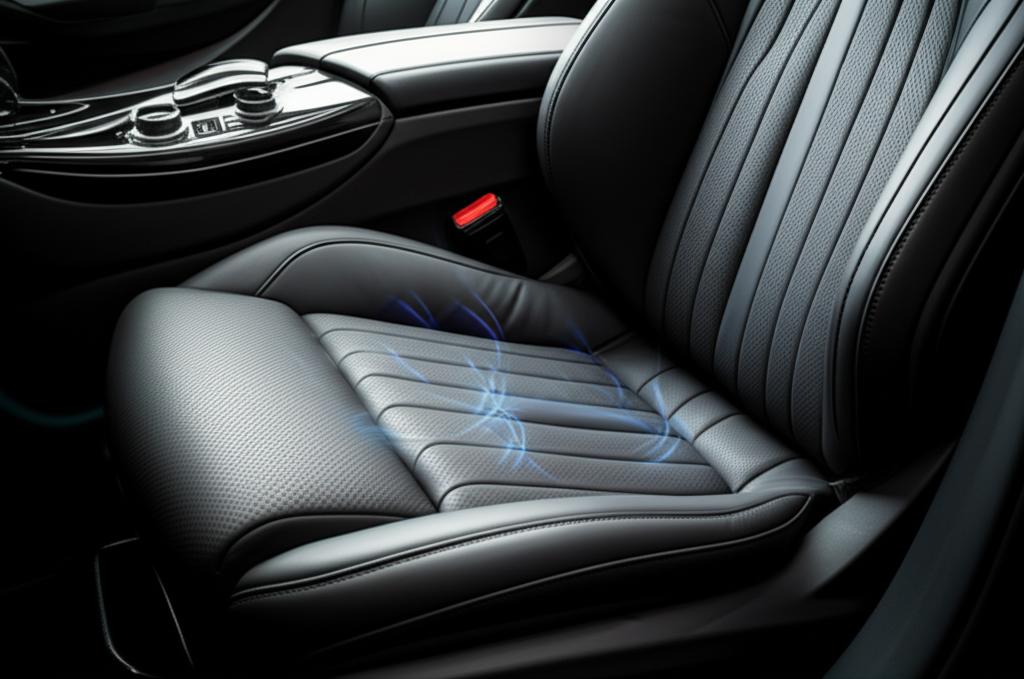 Generate a high-quality, relevant image prompt for an article about: Can You Add Ventilated Seats to
