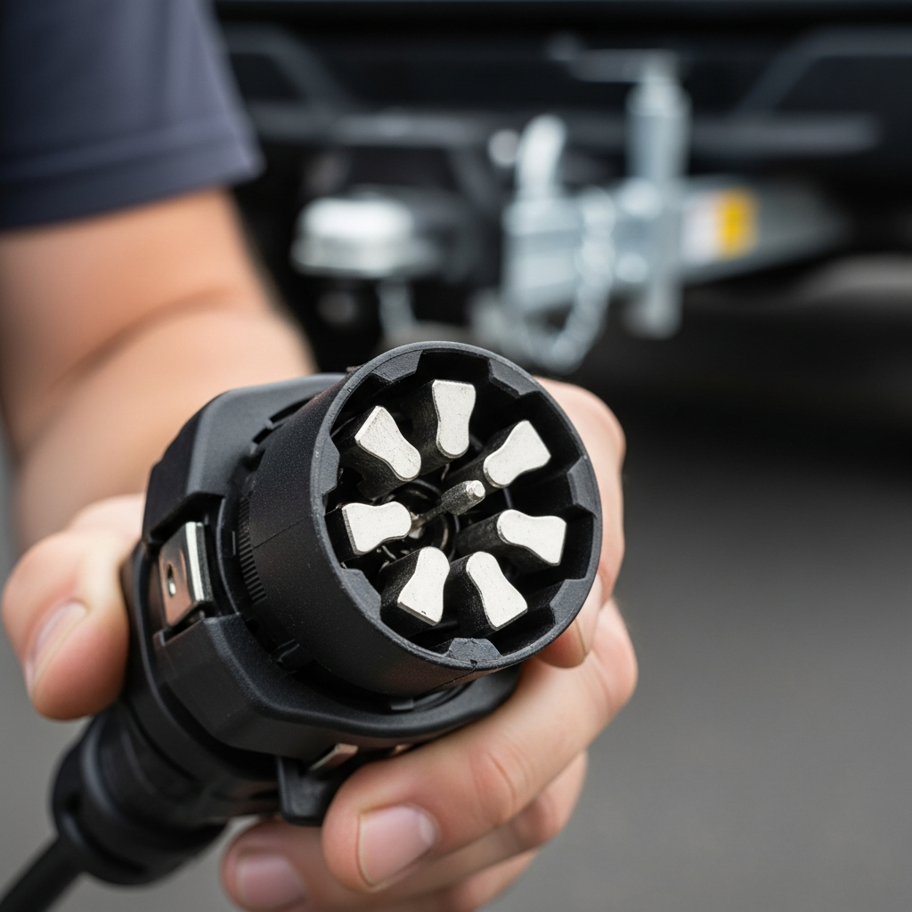 Illustration of The 7 Blade Trailer Connector: What It Is and How It Works