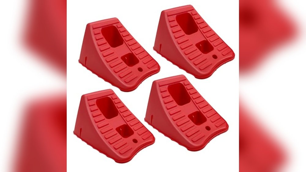 2 Pair Wheel Chocks for Travel Trailers