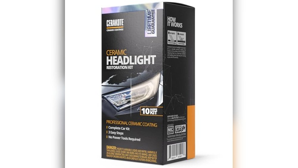 Headlight Restoration Kit With Uv Protection